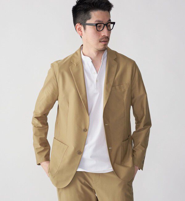 SHIPS「SHIPS:〈手洗い可能/セットアップ対応〉スーパーライト 2ボタン ジャケット」|テーラードジャケット|