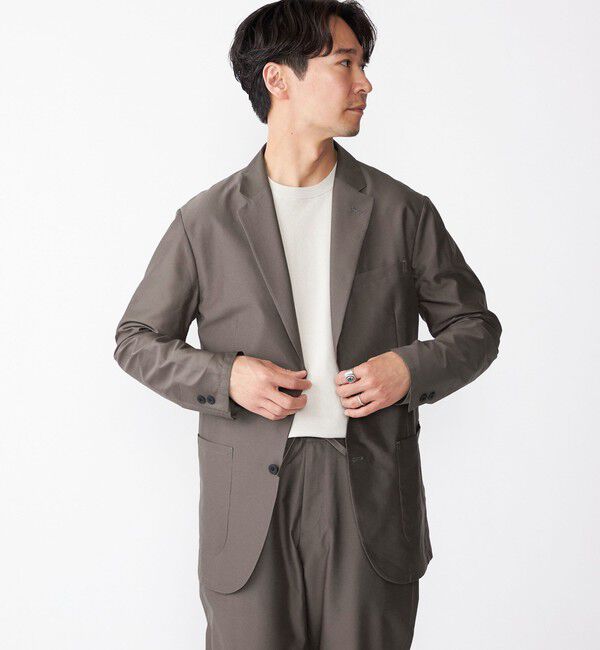 SHIPS「SHIPS:〈手洗い可能/セットアップ対応〉スーパーライト 2ボタン ジャケット」|テーラードジャケット|キャメル
