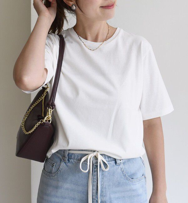 SHIPS for women「〈手洗い可能〉ベーシック TEE」|Tシャツ・カットソー|