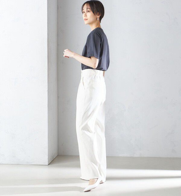 SHIPS for women「〈手洗い可能〉ベーシック TEE」|Tシャツ・カットソー|