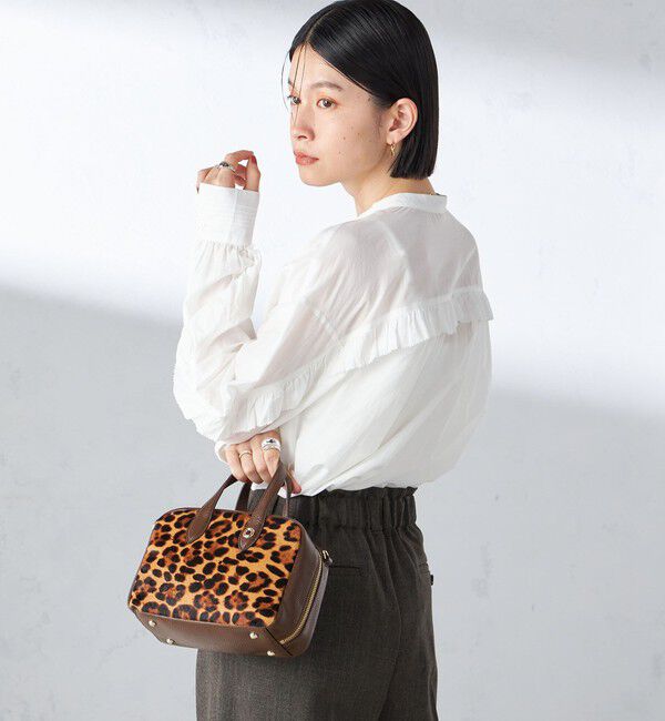 SHIPS for women「〈手洗い可能〉コットン シルク ローン フリル ブラウス」|シャツ・ブラウス|