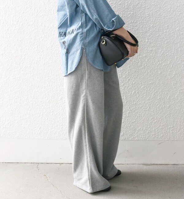 SHIPS any「SHIPS any:〈洗濯機可能〉USAコットン 裏起毛 コードライン ワイド スウェット パンツ」|その他|