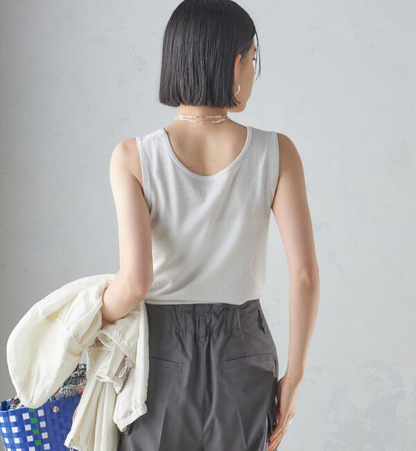 SHIPS for women「〈洗濯機可能〉2WAY ラメ タンクトップ」|タンクトップ|