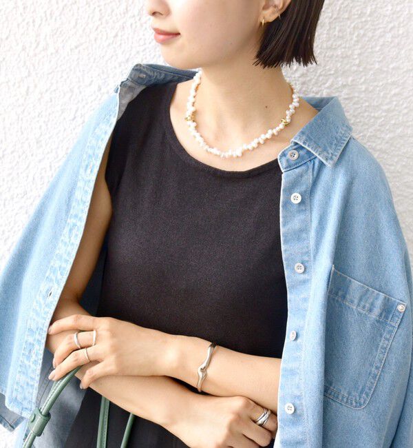 SHIPS for women「〈洗濯機可能〉2WAY ラメ タンクトップ」|タンクトップ|ダークグレー