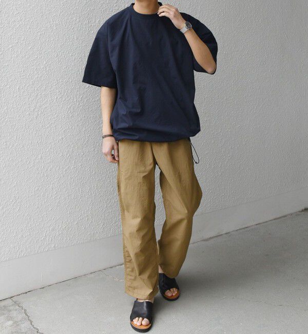 SHIPS any「SHIPS any:〈撥水/軽量/ストレッチ〉SOLOTEX(R) シアサッカー スピンドル Tシャツ(セットアップ対応)25SS◇」|Tシャツ・カットソー|