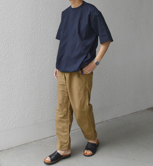 SHIPS any「SHIPS any:〈撥水/軽量/ストレッチ〉SOLOTEX(R) シアサッカー スピンドル Tシャツ(セットアップ対応)25SS◇」|Tシャツ・カットソー|