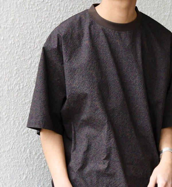 SHIPS any「SHIPS any:〈撥水/軽量/ストレッチ〉SOLOTEX(R) シアサッカー スピンドル Tシャツ(セットアップ対応)25SS◇」|Tシャツ・カットソー|