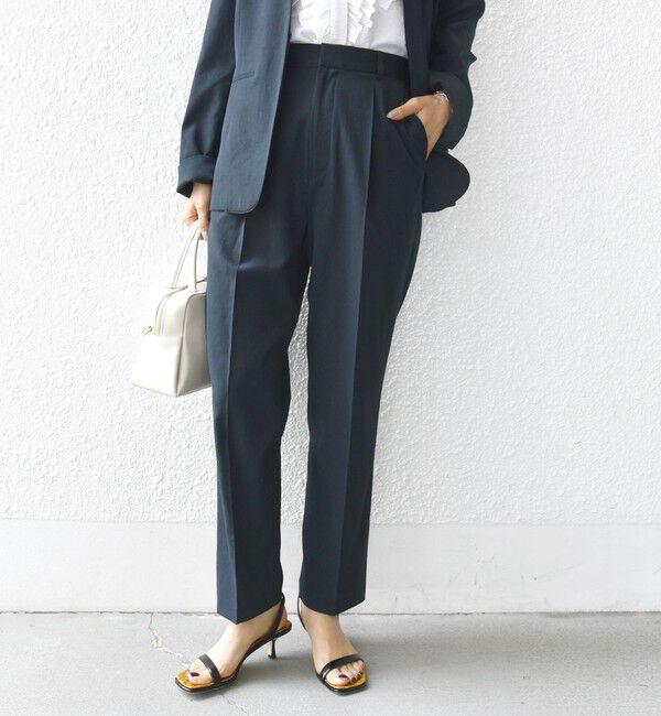 SHIPS for women「〈手洗い可能〉FUNCTIONAL テーパード パンツ（セットアップ対応）」|その他|