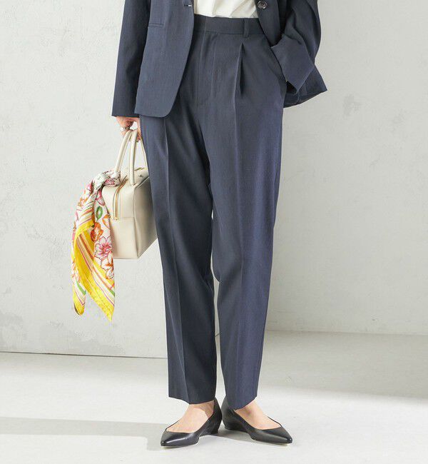 SHIPS for women「〈手洗い可能〉FUNCTIONAL テーパード パンツ（セットアップ対応）」|その他|