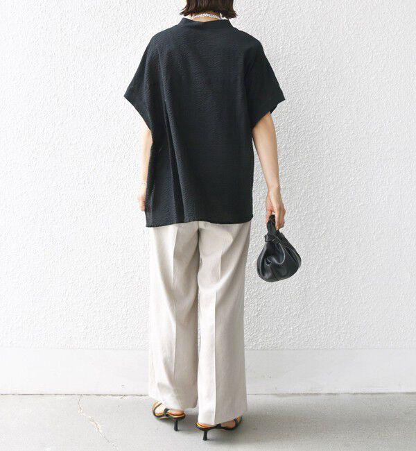 SHIPS for women「〈手洗い可能〉サッカー 裾 ドロスト ドルマン ブラウス 2」|シャツ・ブラウス|