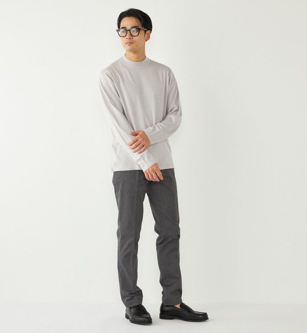 SHIPS Colors 「SHIPS Colors:〈吸湿発熱〉Solist(R)Heat 14ゲージ モックネックニット◇」|ニット・セーター|