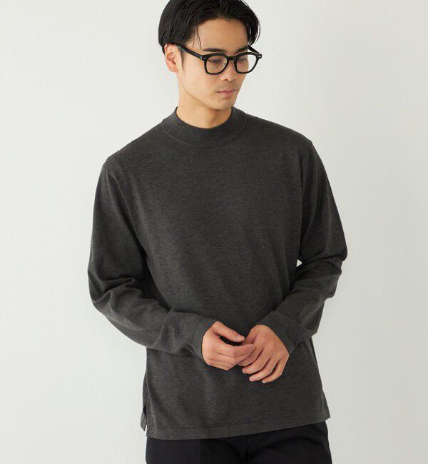 SHIPS Colors 「SHIPS Colors:〈吸湿発熱〉Solist(R)Heat 14ゲージ モックネックニット◇」|ニット・セーター|