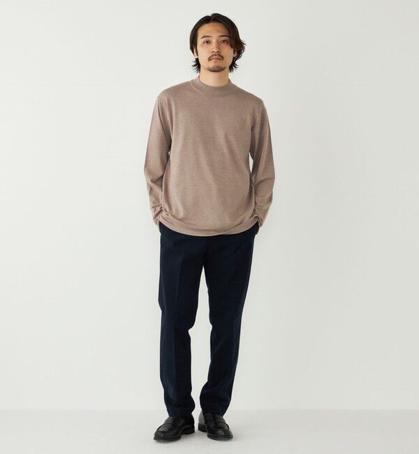 SHIPS Colors 「SHIPS Colors:〈吸湿発熱〉Solist(R)Heat 14ゲージ モックネックニット◇」|ニット・セーター|