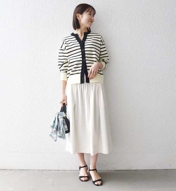 SHIPS any「SHIPS any:〈洗濯機可能〉ループヤーン ギャザー フレア スカート」|スカート|