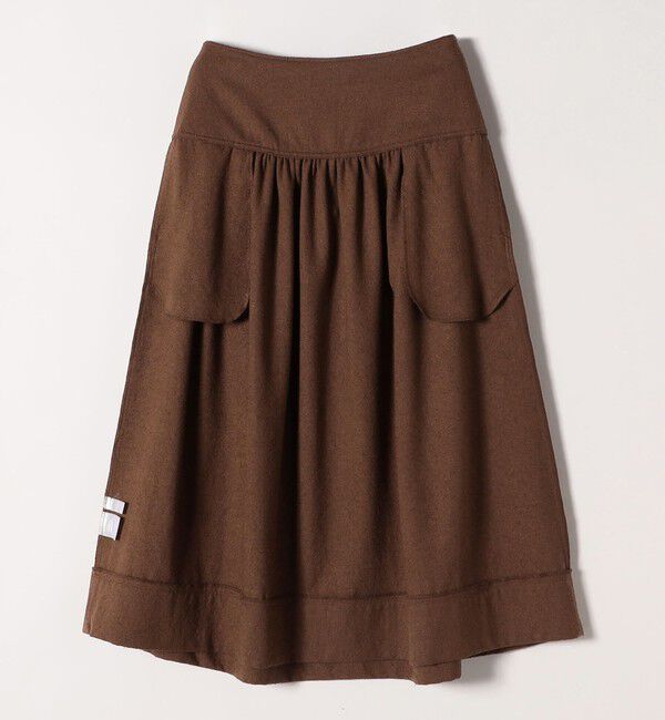 SHIPS any「SHIPS any:〈洗濯機可能〉ループヤーン ギャザー フレア スカート」|スカート|