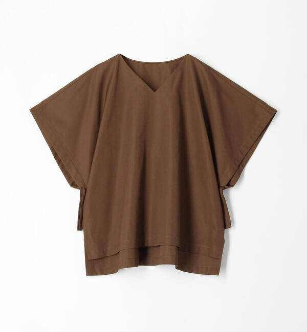 TOMORROWLAND collection「コットントロピカル リボンカフスVネックブラウス」|シャツ・ブラウス|