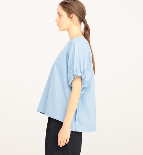 TOMORROWLAND collection「コットントロピカル リボンカフスVネックブラウス」|シャツ・ブラウス|