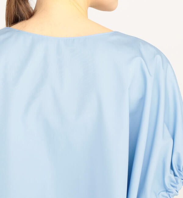 TOMORROWLAND collection「コットントロピカル リボンカフスVネックブラウス」|シャツ・ブラウス|