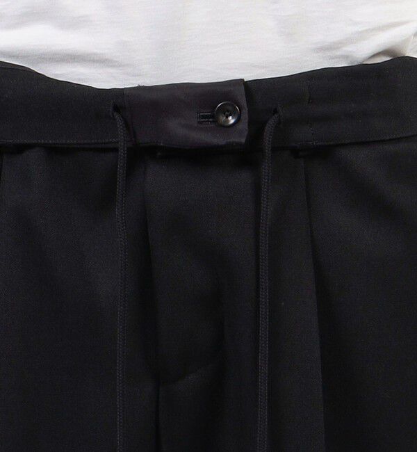 CABaN「CABaN ウールギャバジン 1タックテーパードパンツ」|チノ|