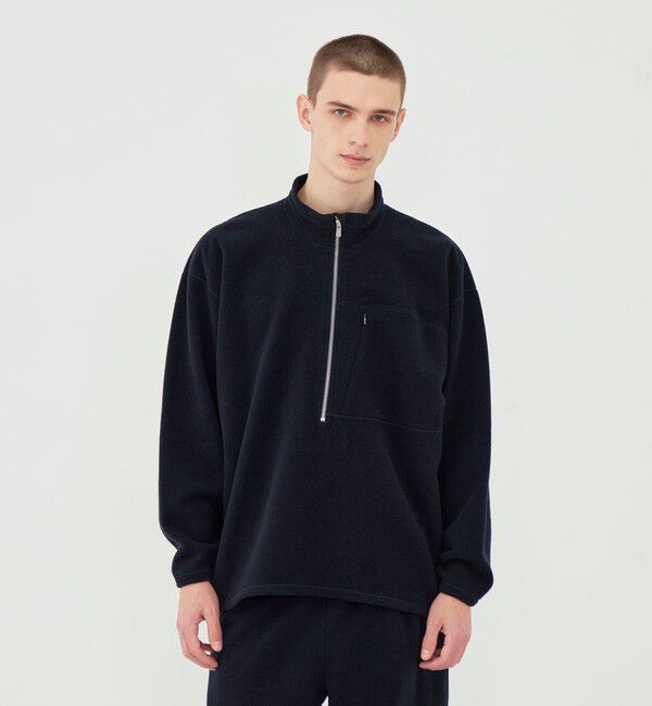 GALERIE VIE「ウールカシミヤフリース ハーフジッププルオーバー」|Tシャツ・カットソー|