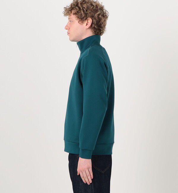 TOMORROWLAND MENS「スビンコットンダンボール ハーフジッププルオーバースウェット」|スウェット・ジャージ|