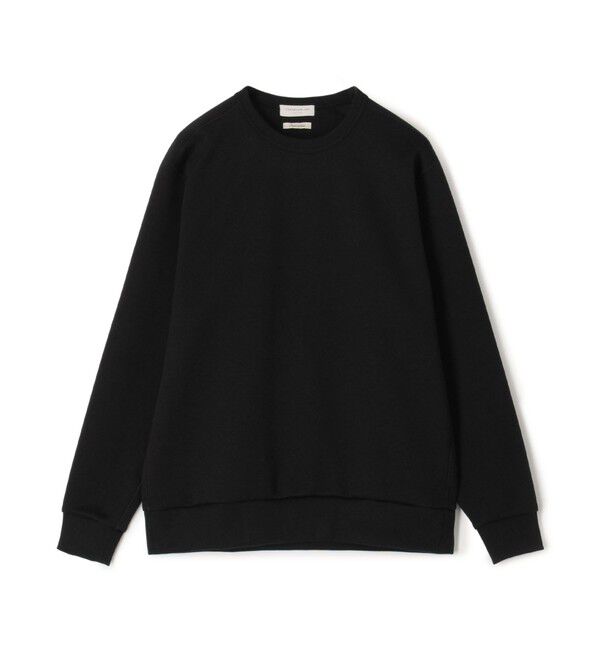 TOMORROWLAND MENS「スビンコットンダンボール クルーネックプルオーバースウェット」|スウェット・ジャージ|19 ブラック