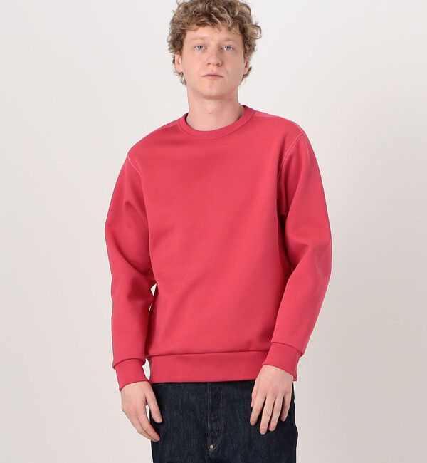 TOMORROWLAND MENS「スビンコットンダンボール クルーネックプルオーバースウェット」|スウェット・ジャージ|