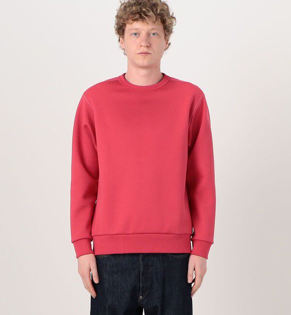 TOMORROWLAND MENS「スビンコットンダンボール クルーネックプルオーバースウェット」|スウェット・ジャージ|