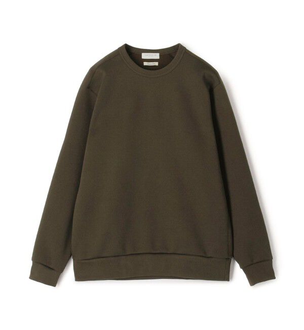 TOMORROWLAND MENS「スビンコットンダンボール クルーネックプルオーバースウェット」|スウェット・ジャージ|57 カーキ