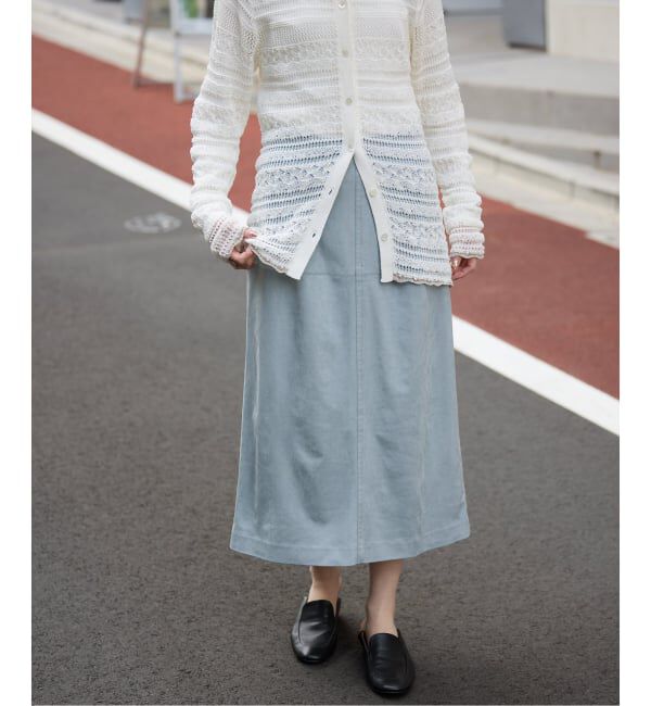 SLOBE IENA「カラースエードタイトスカート」|スカート|