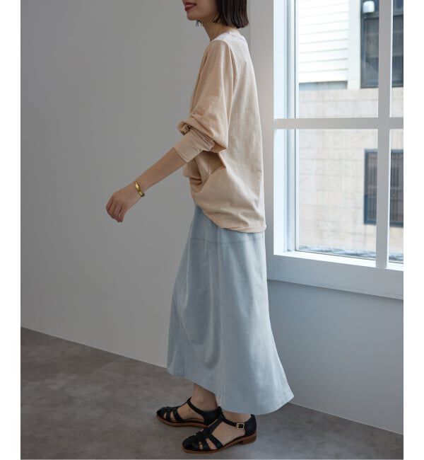 SLOBE IENA「カラースエードタイトスカート」|スカート|