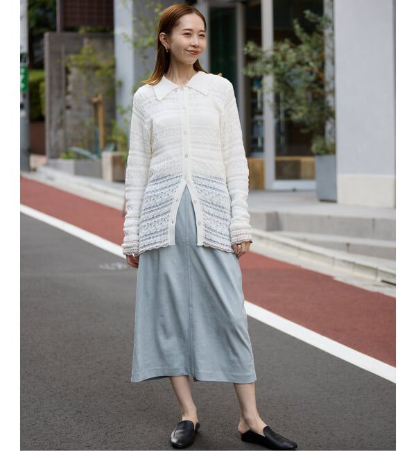 SLOBE IENA「カラースエードタイトスカート」|スカート|