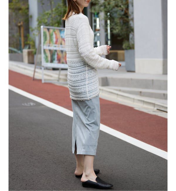 SLOBE IENA「カラースエードタイトスカート」|スカート|