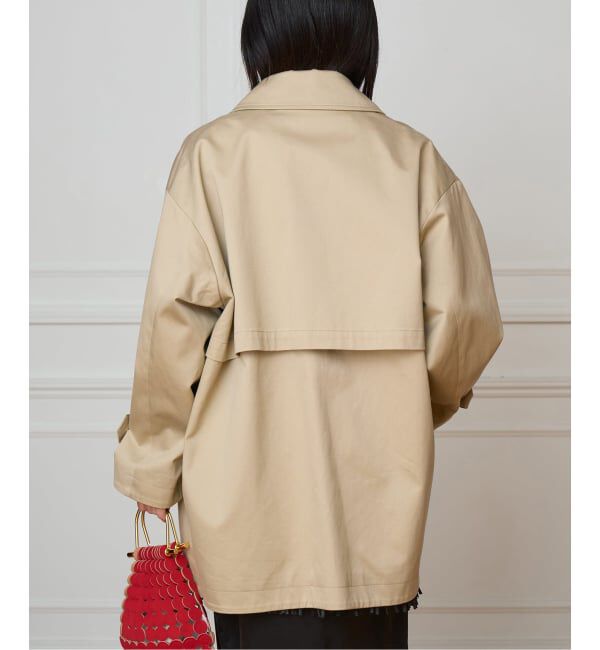 IENA LA BOUCLE「IENA LA BOUCLE コットンギャバジンステンカラーハーフコート」|ステンカラーコート|