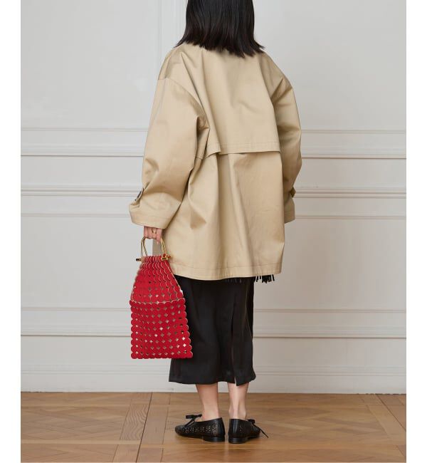 IENA LA BOUCLE「IENA LA BOUCLE コットンギャバジンステンカラーハーフコート」|ステンカラーコート|