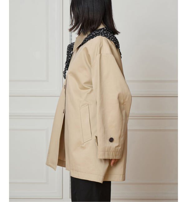 IENA LA BOUCLE「IENA LA BOUCLE コットンギャバジンステンカラーハーフコート」|ステンカラーコート|