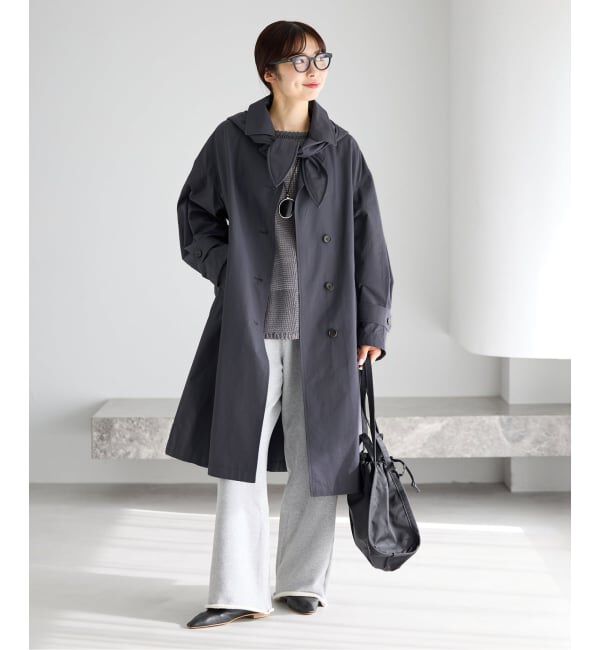 IENA「撥水ステンカラーコート」|ステンカラーコート|