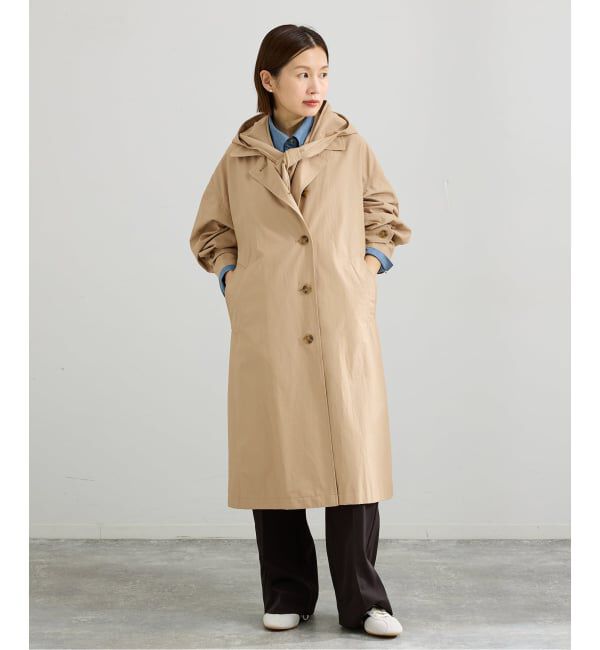 IENA「撥水ステンカラーコート」|ステンカラーコート|