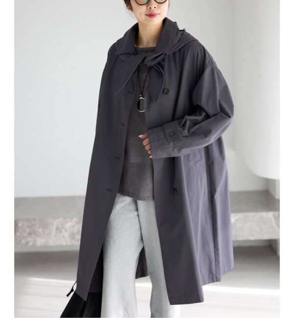 IENA「撥水ステンカラーコート」|ステンカラーコート|