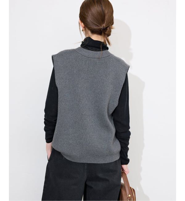 WEB限定/追加2》パールニットベスト（SLOBE IENA）｜ルミネの