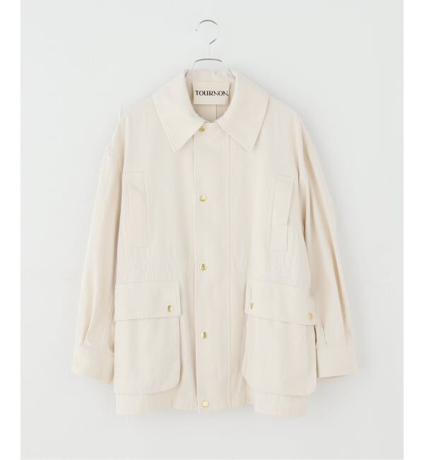 IENA「TOURNON/トゥルノン CS CHAMBRAY FIELD JK ジャケット 26SSBZ003」|その他|ホワイト