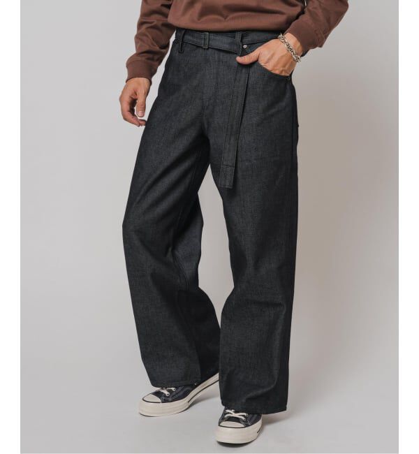 EDIFICE「《予約》LEVI&rsquo;S(R)/リーバイス(R) 別注 TWISTED BELTED デニムパンツ (L30)」|デニム|