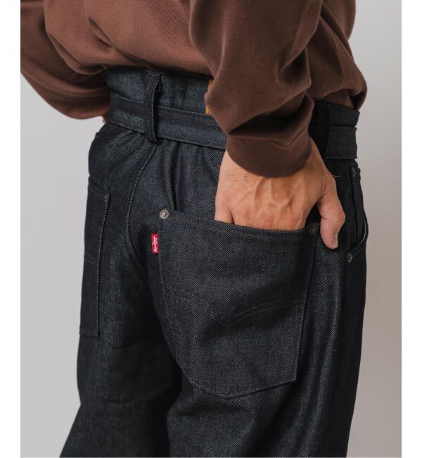 EDIFICE「《予約》LEVI&rsquo;S(R)/リーバイス(R) 別注 TWISTED BELTED デニムパンツ (L30)」|デニム|