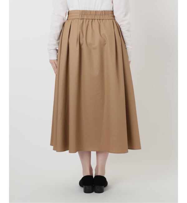  「【洗える】幾何柄サッカータックスカート」|スカート|