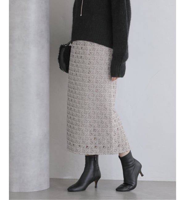  「ジオメトリックレースタイトスカート」|スカート|