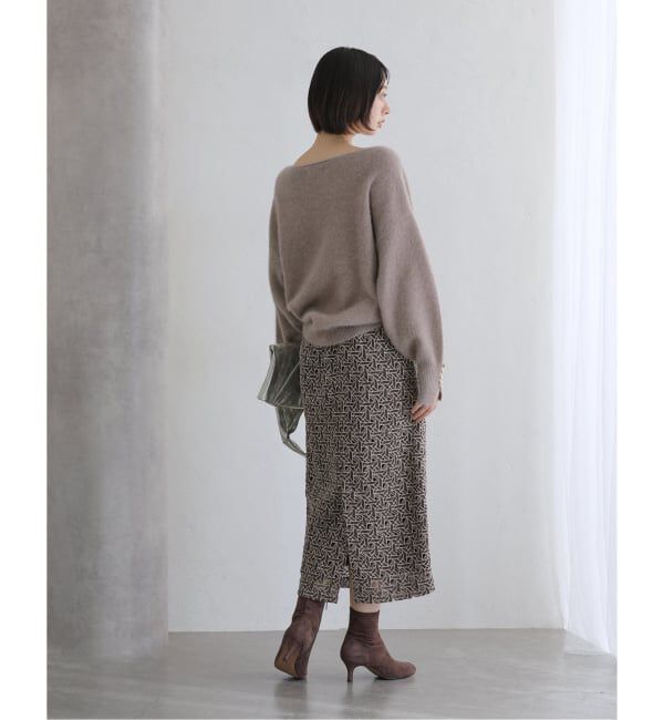  「ジオメトリックレースタイトスカート」|スカート|