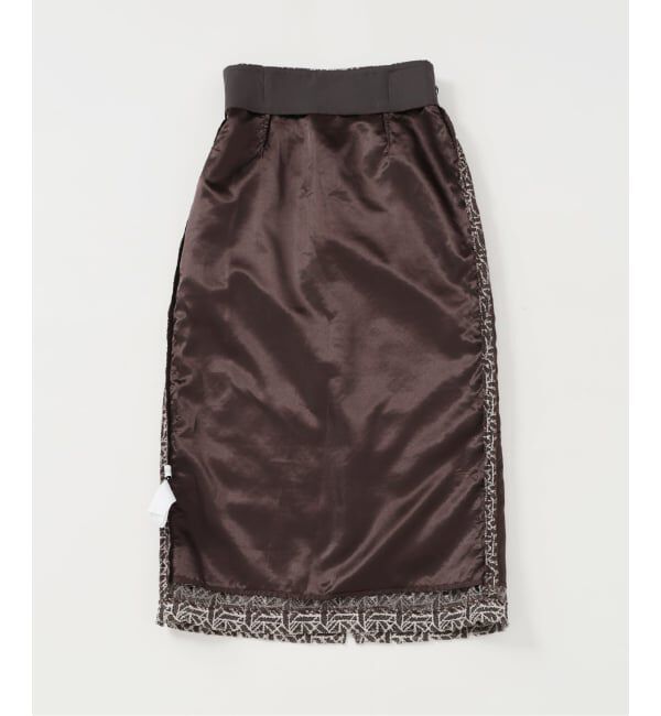  「ジオメトリックレースタイトスカート」|スカート|