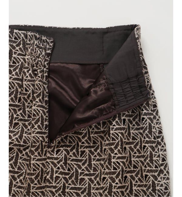  「ジオメトリックレースタイトスカート」|スカート|