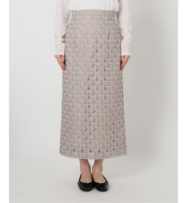  「ジオメトリックレースタイトスカート」|スカート|