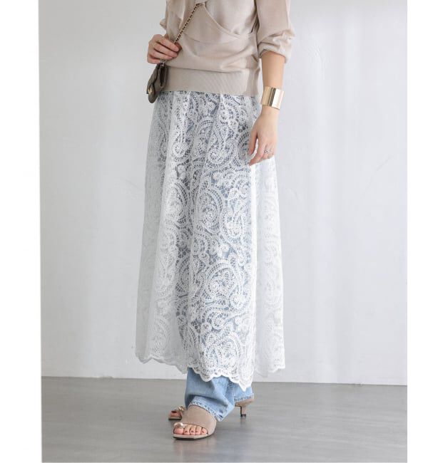  「【洗える】TORRAZZO DONNA/トラッゾドンナ 別注レーススカート」|スカート|